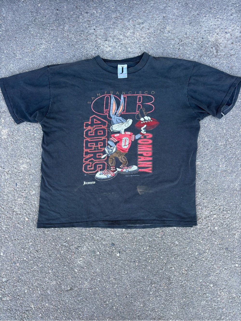 Warner Bros. Bugs Bunny 49ers Navy Red Graphic Tee